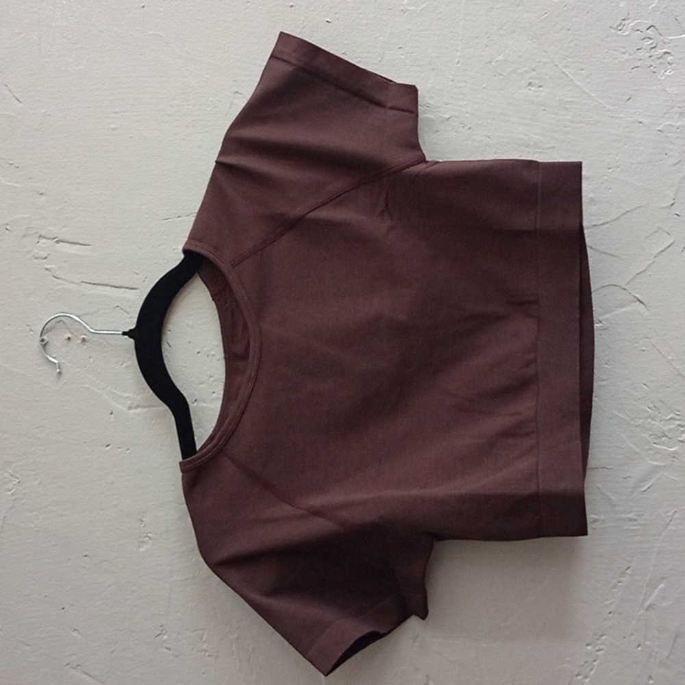 Women's Yoga Crop Top Brown